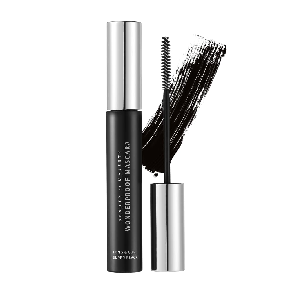 Beauty of Majesty Wonderproof Mascara Long & Curl Super Black, mascara, soin coréen K Beauty Cosmetics