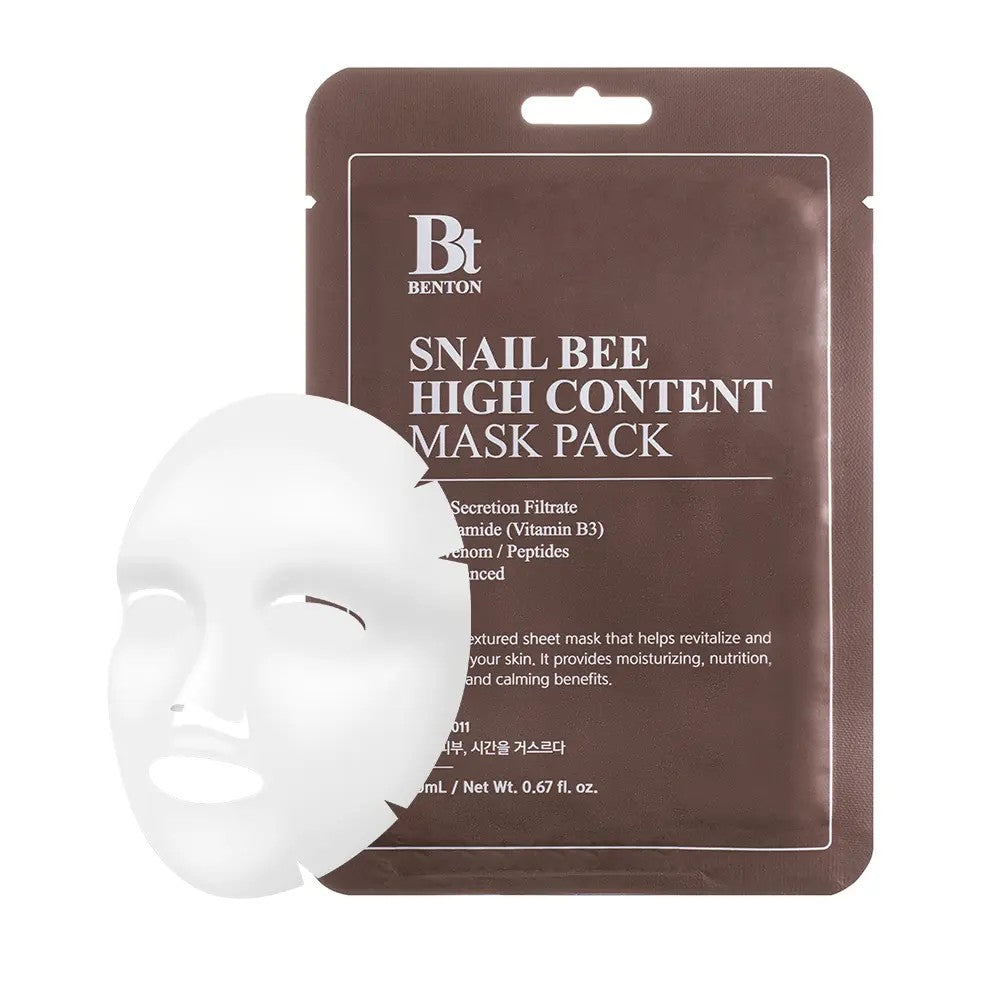 masque tissu benton Snail Bee Hight Content Mask