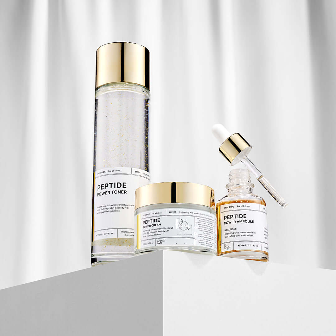 Beauty of Majesty Peptide Power Special Set 3 produits, coffret anti-âge coréen K Beauty Cosmetics