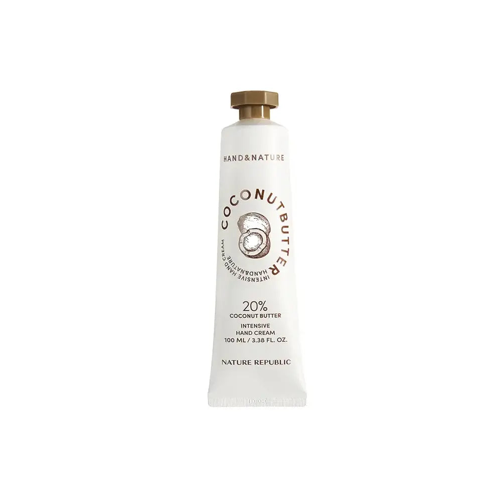 Coconut Butter Intensive Hand Cream, crème mains nourrissante au beurre de coco, hydrate intensément et protège les mains sèches