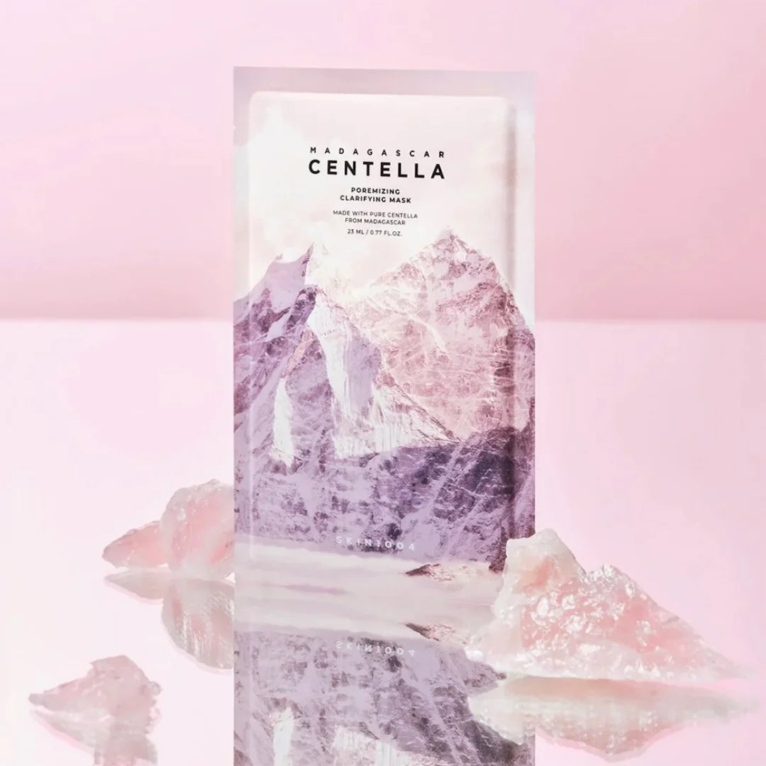 Madagascar Centella Poremizing Clarifying Mask masque purifiant visage pour resserrer les pores, absorber le sébum et clarifier la peau
SKIN1004