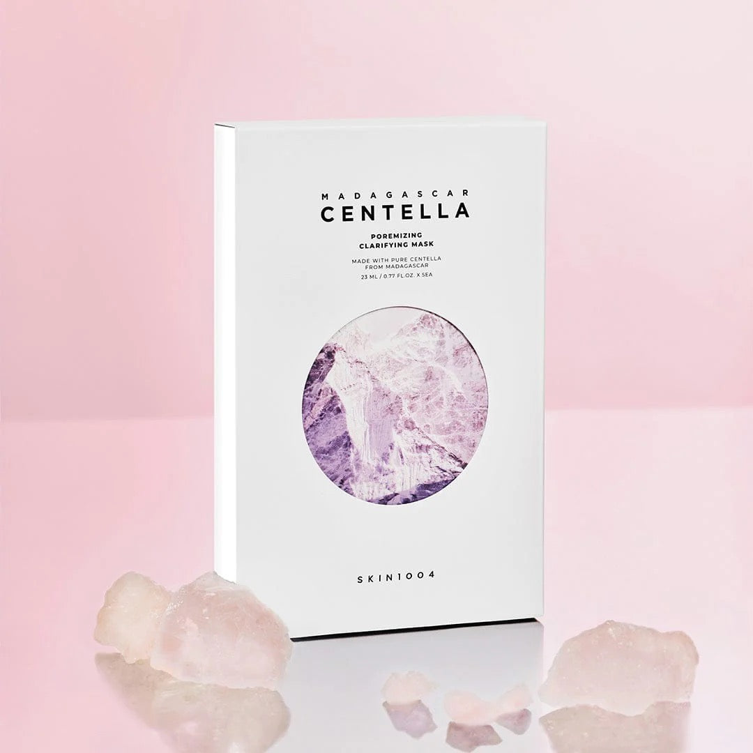 Madagascar Centella Poremizing Clarifying Mask masque purifiant visage pour resserrer les pores, absorber le sébum et clarifier la peau
SKIN1004