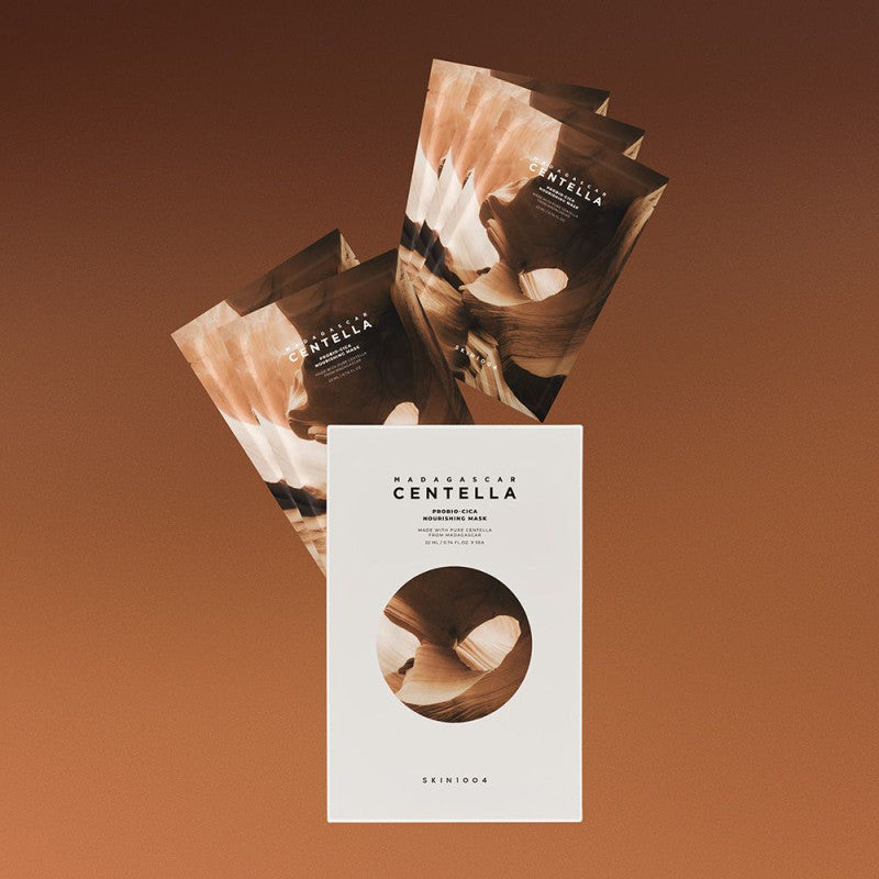 Madagascar Centella Probio Cica Nourishing Mask masque visage nourrissant et apaisant à la centella pour renforcer la barrière cutanée
SKIN1004