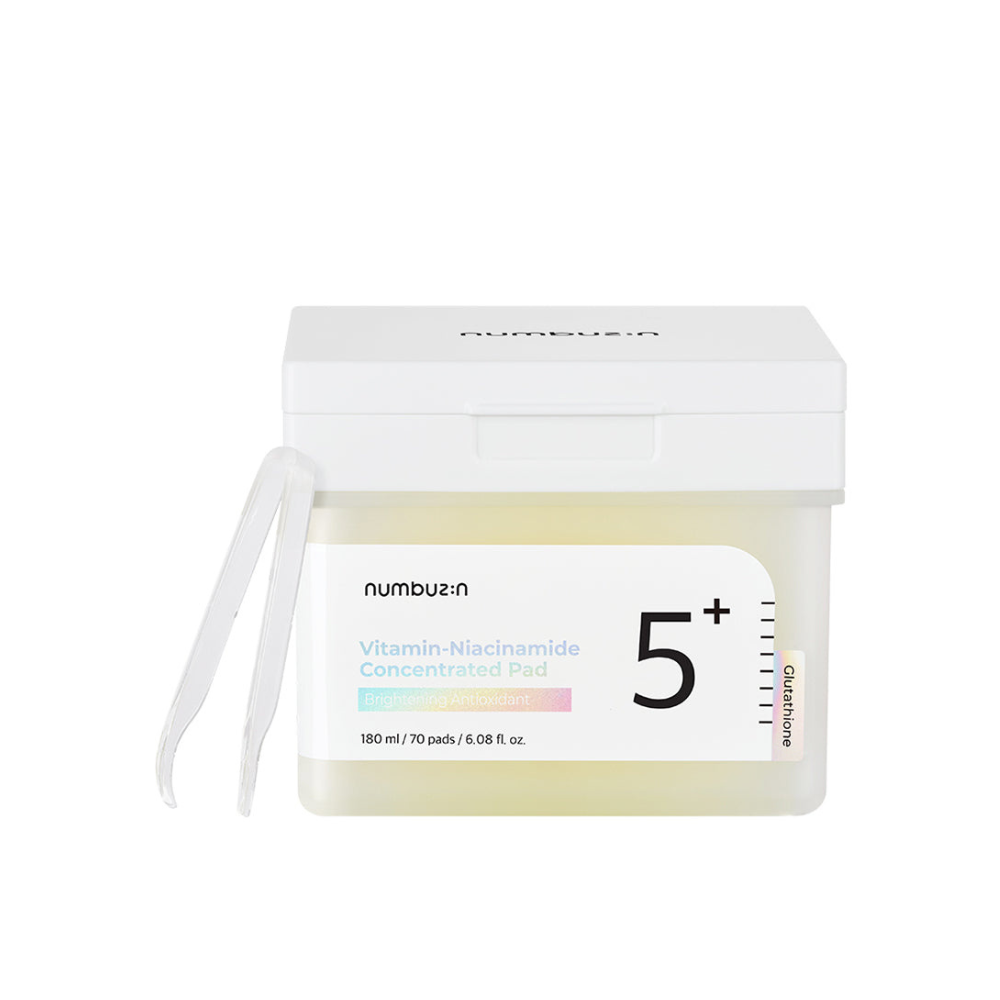Disques tonifiants éclat au glutathion, vitamine C et niacinamide. Idéal pour estomper les taches pigmentaires, unifier le teint et lisser la texture de la peau.
Numbuzin