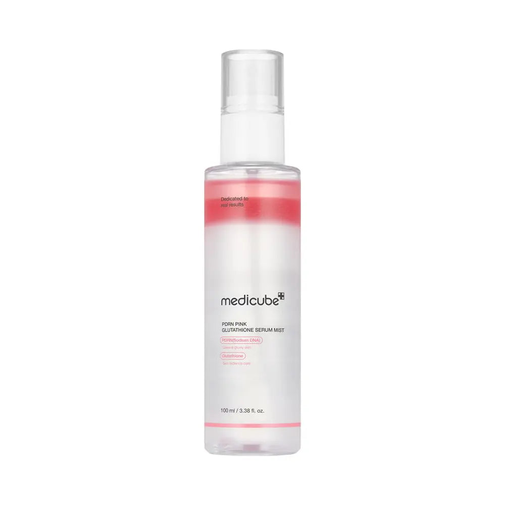 PDRN Pink Glutathione Serum Mist, brume sérum visage au PDRN et glutathione, éclat et hydratation anti-âge