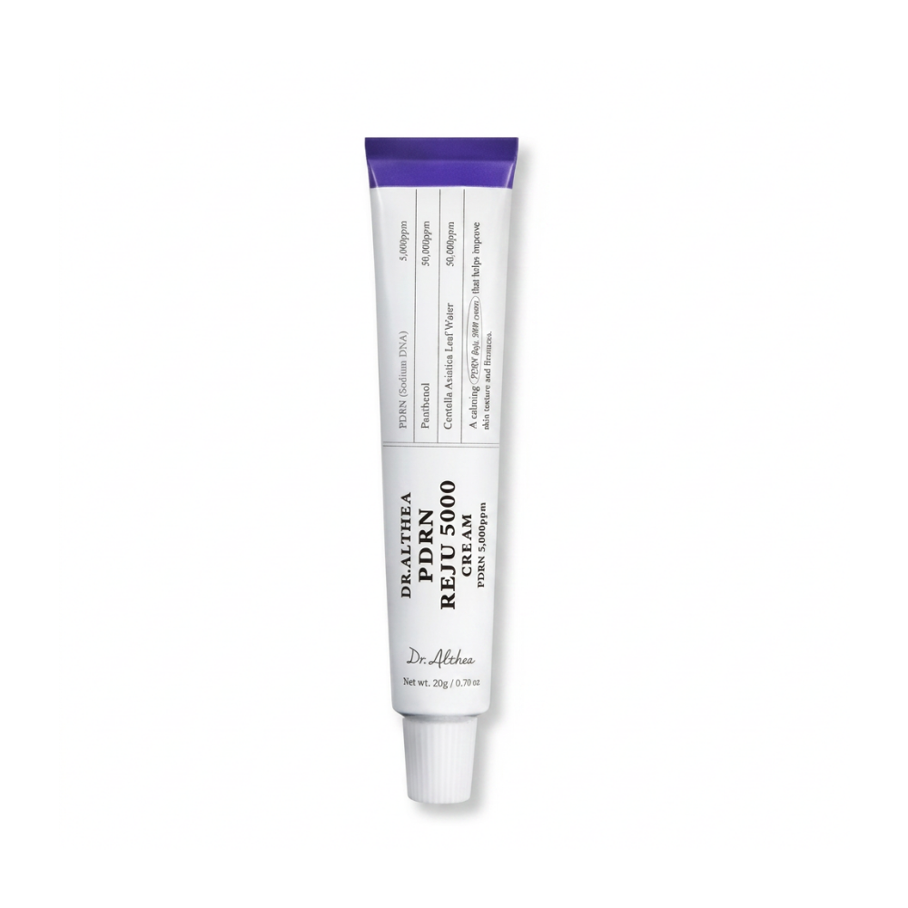 Crème réparatrice et apaisante au PDRN, Centella Asiatica et acide hyaluronique. Idéale pour hydrater intensément, calmer les irritations et régénérer la peau.