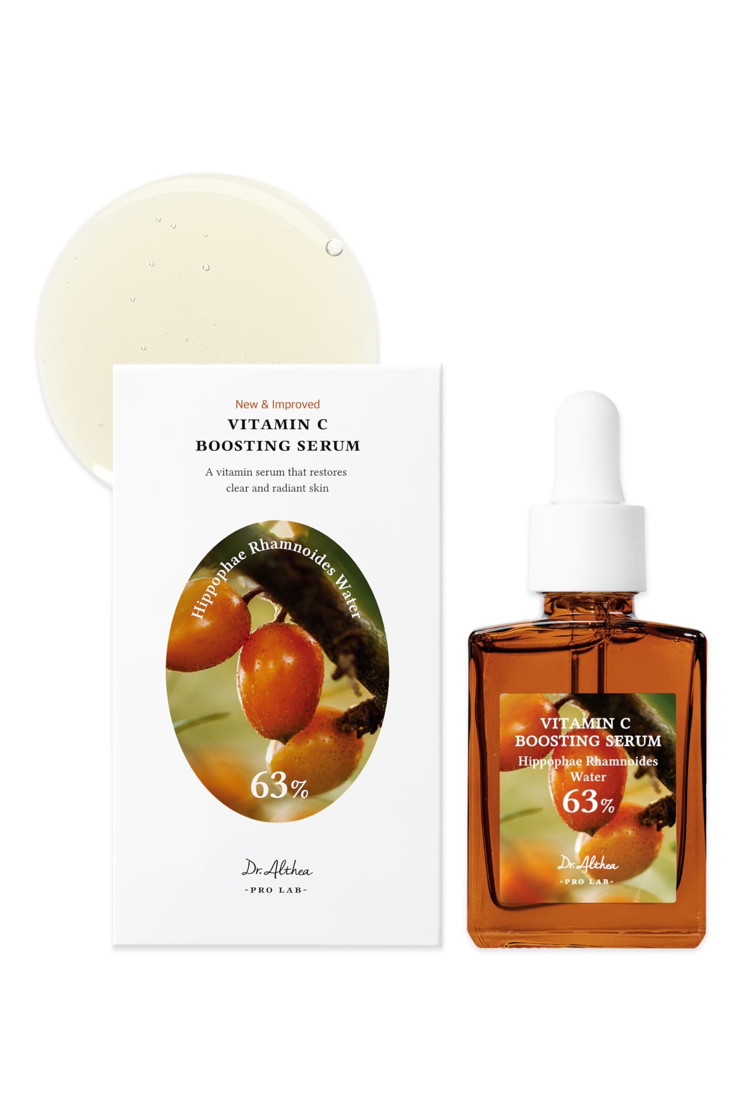 Vitamin C Boosting Serum Althea – sérum illuminateur à la vitamine C pour éclat du teint, correction des taches et amélioration de la texture de la peau