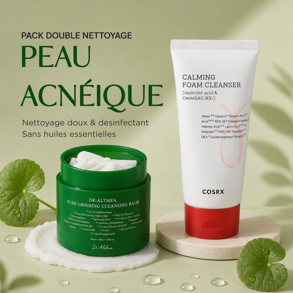Pack Double Nettoyage - Peau Acnéique