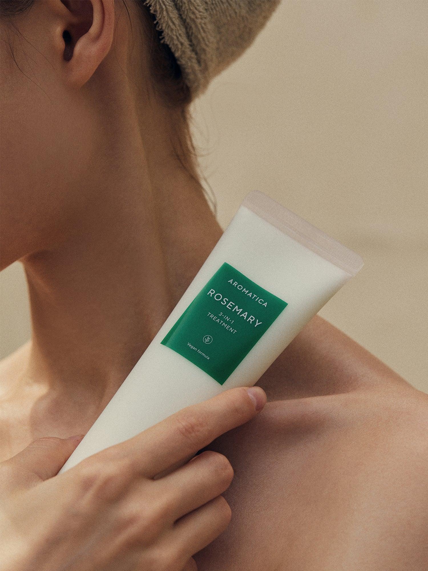 Aromatica Rosemary 3-In-1 Treatment formule vegan soin cheveux abîmés cosmétique coréen K Beauty Cosmetics