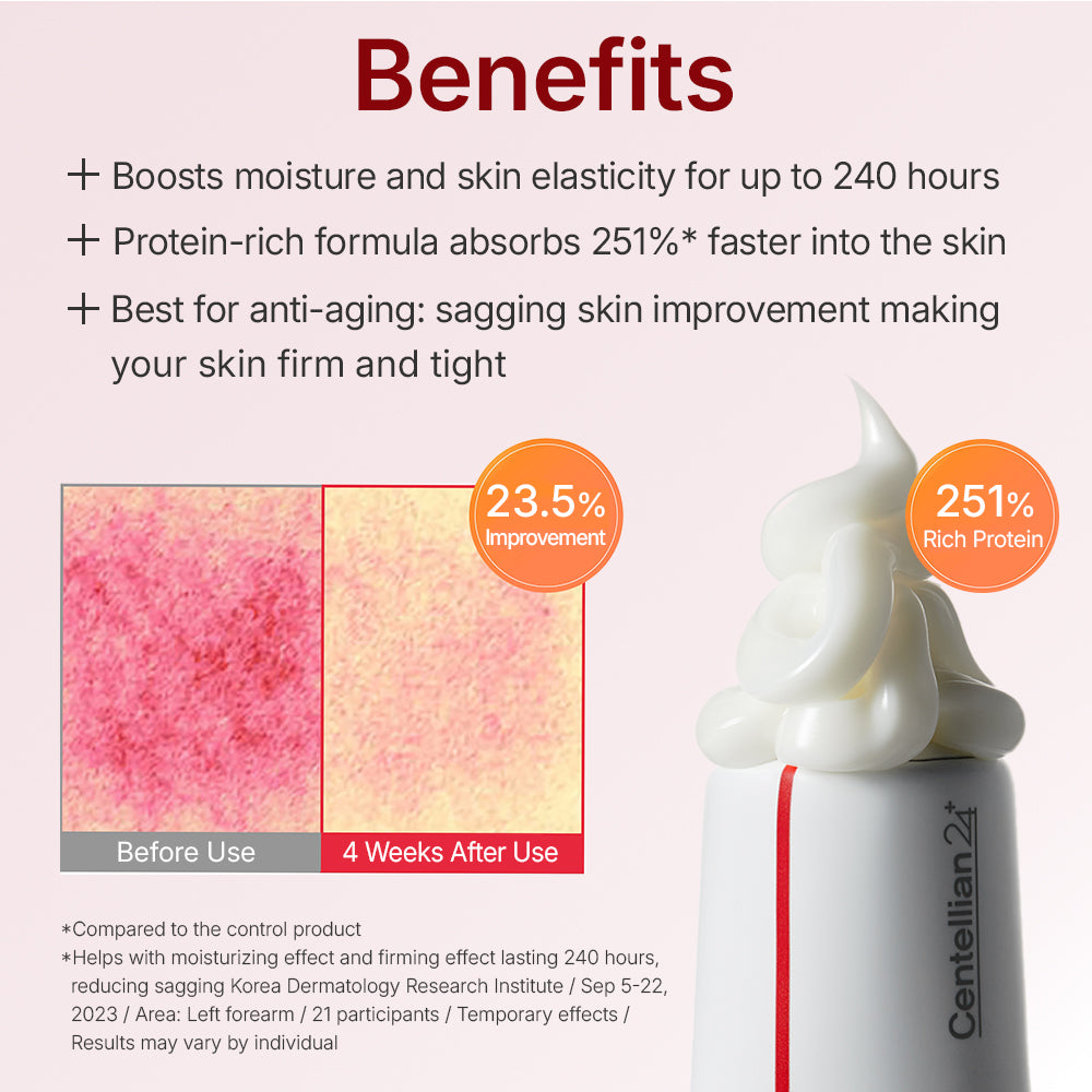 Bénéfices : hydratation, élasticité et fermeté de la peau