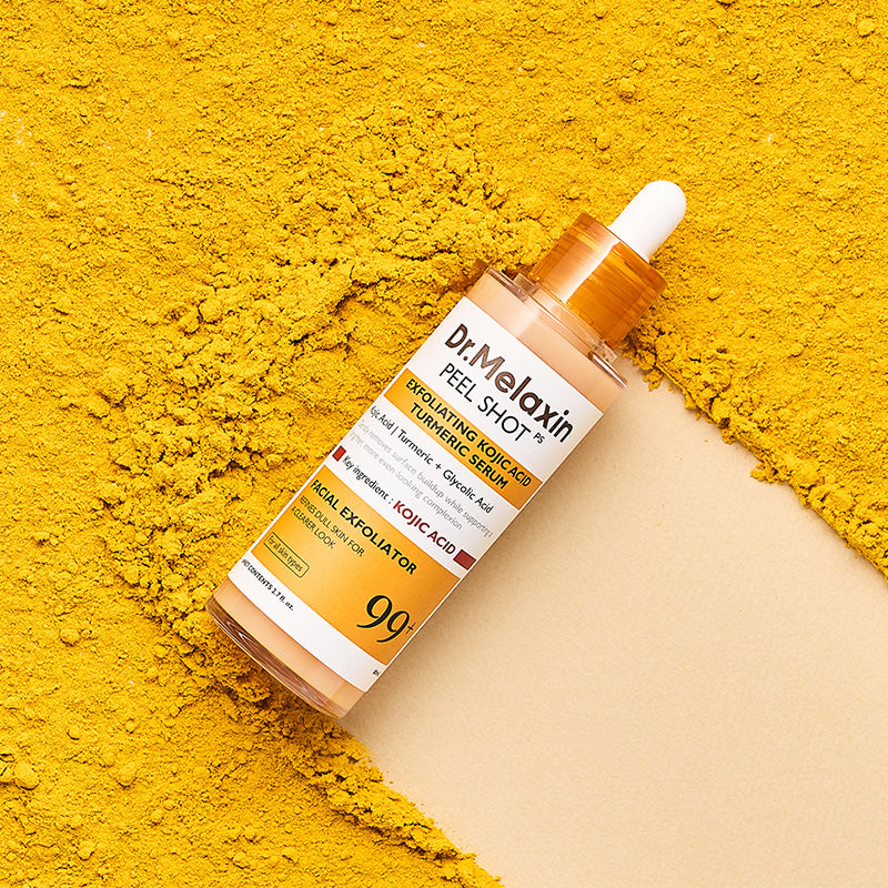 Dr. Melaxin Peel Shot Kojic Acid Turmeric Serum, bénéfices, soin coréen K Beauty Cosmetics