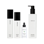 Pack REPOVE Essentiel + : 6G AB Solution (Solution A et Solution B), HydroDNA 95 Ampoule et Whole Body Wash Essence, packshot sur fond blanc