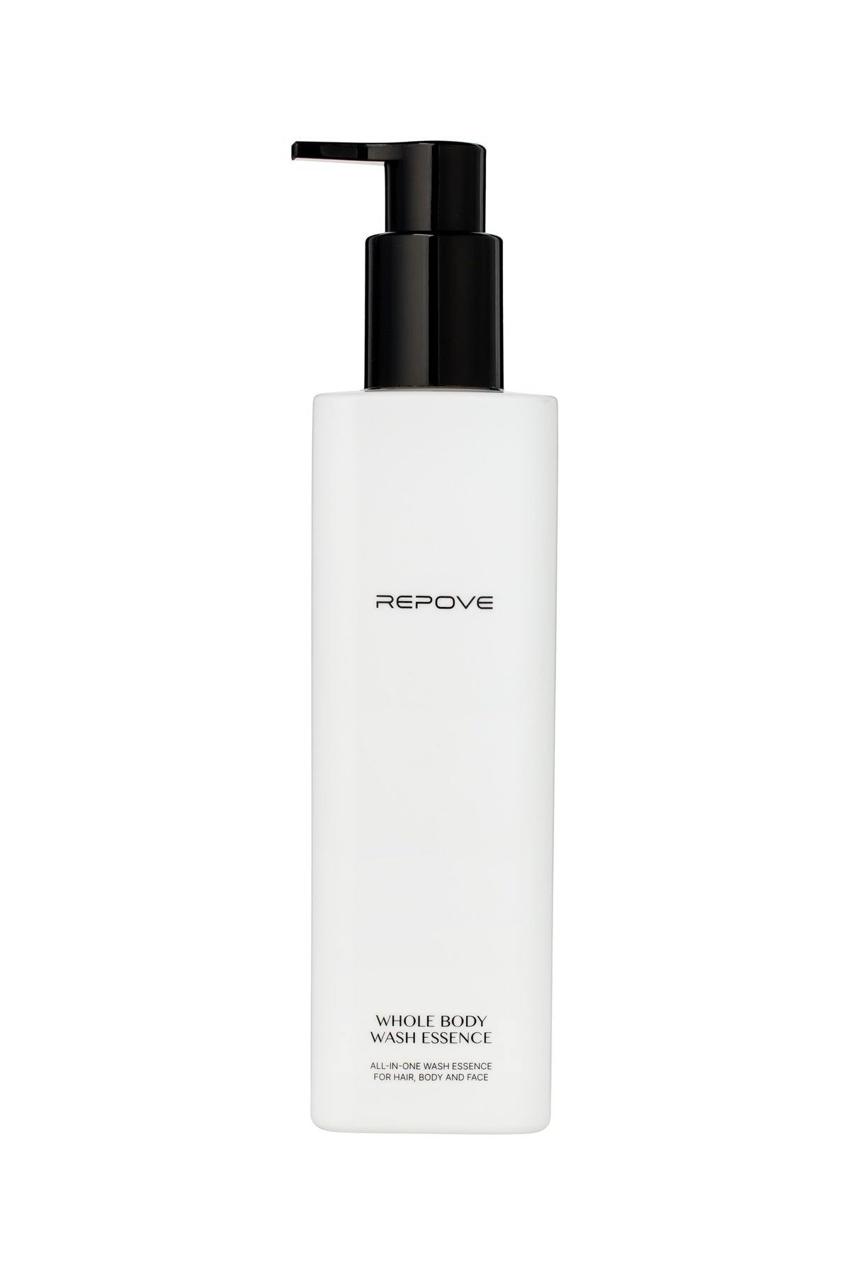 Flacon pompe REPOVE Whole Body Wash Essence, packshot sur fond blanc